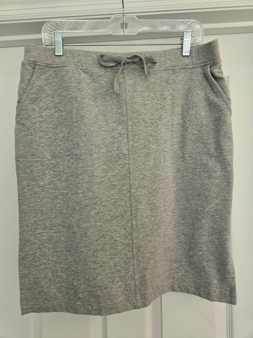 Women's Gray Drawstring Athleisure Skirt M Academia Sporty Pure Jill Athletic